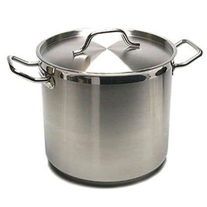 40 QT Stainless Steel Stock Pot with Lid E8996