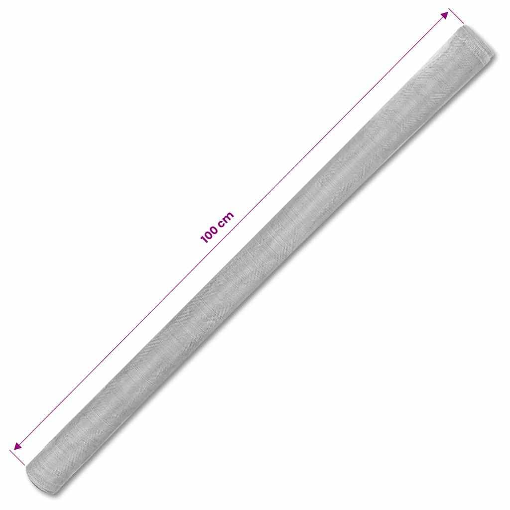 Aluminum Mesh Screen 39.4x196.9 Inches Silver U21872