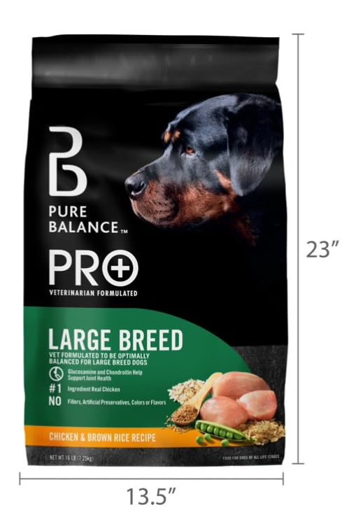 Large Breed Chicken & Brown Rice Dry Dog Food 16 Lbs N186155