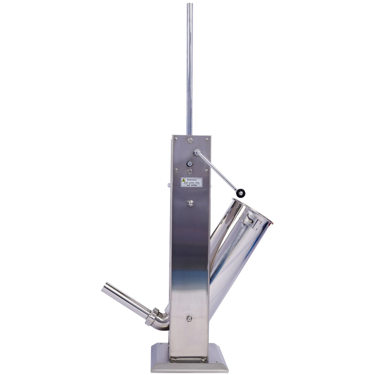 Stainless Steel 15LB Vertical Sausage Stuffer with 4 Stuffing Tubes O76642
