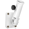 Multi-Position Flag Pole Mounting Bracket Aluminum 1" Diameter White N73932