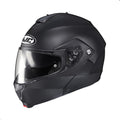 Solid Modular Motorcycle Helmet with Pinlock Shield DOT Approved Semi Flat Black X-Large S334