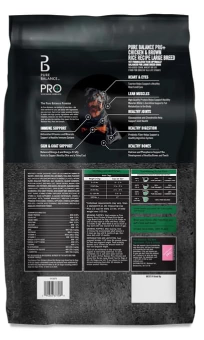 Large Breed Chicken & Brown Rice Dry Dog Food 16 Lbs N186155