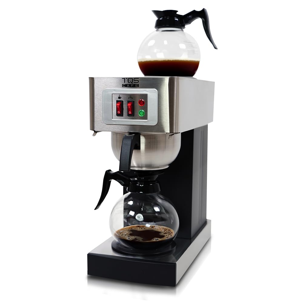Commercial Coffee Maker, Double 12-Cup Stainless Steel A9767