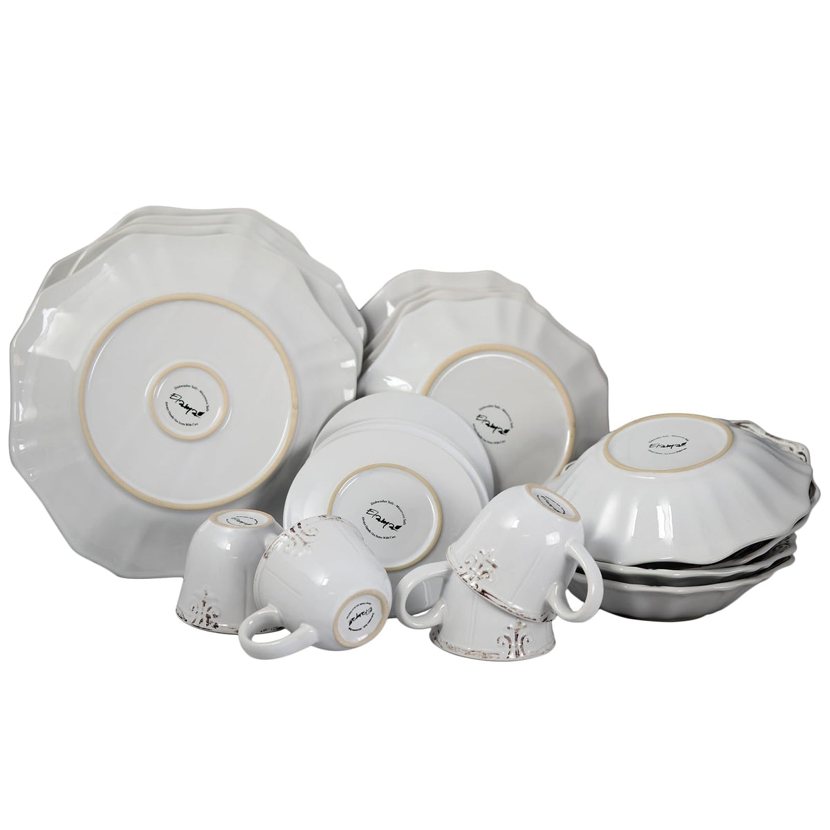 White 20-Piece Dinnerware Set Z218148