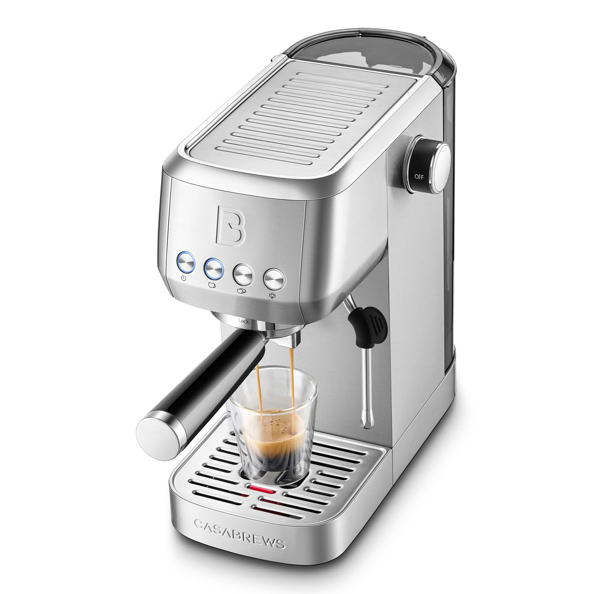 Stainless Steel Espresso Machine with Steam Wand G666090