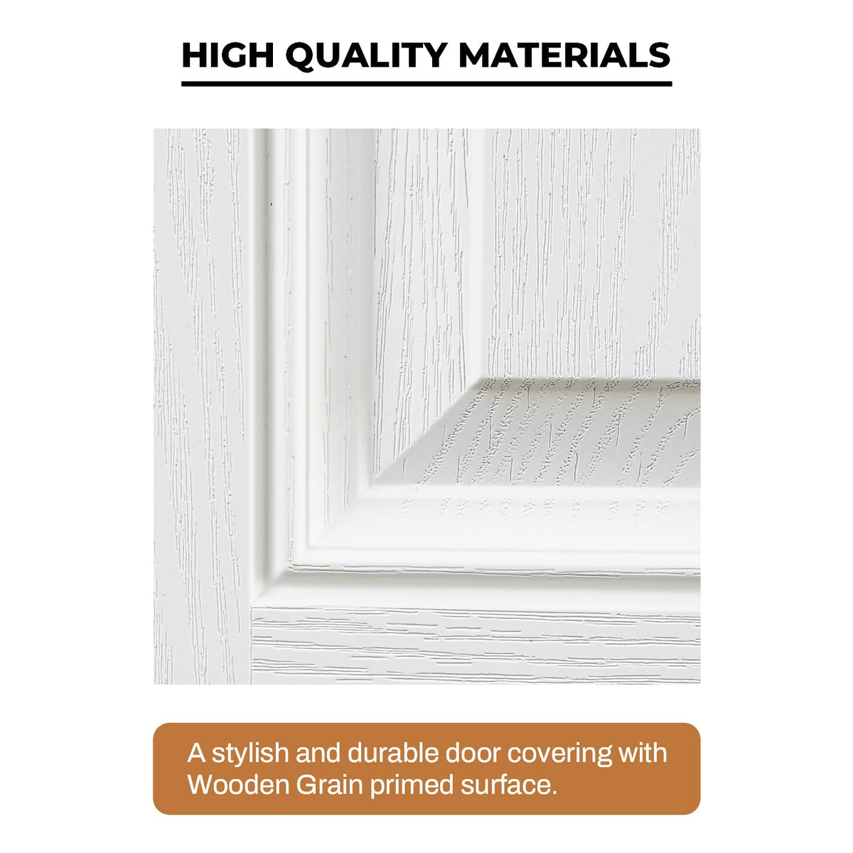 Fiberglass Exterior Door with Brickmould, 36'' x 80'' Front Entry Door S890030