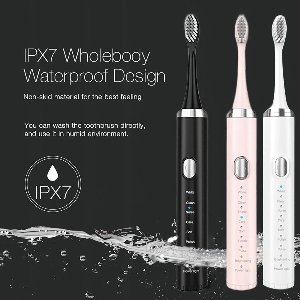 Rechargeable Electric Toothbrush with 4 Replacement Heads K700078