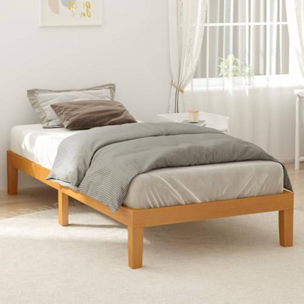 Twin Size 12 Inch Wood Platform Bed Frame J999