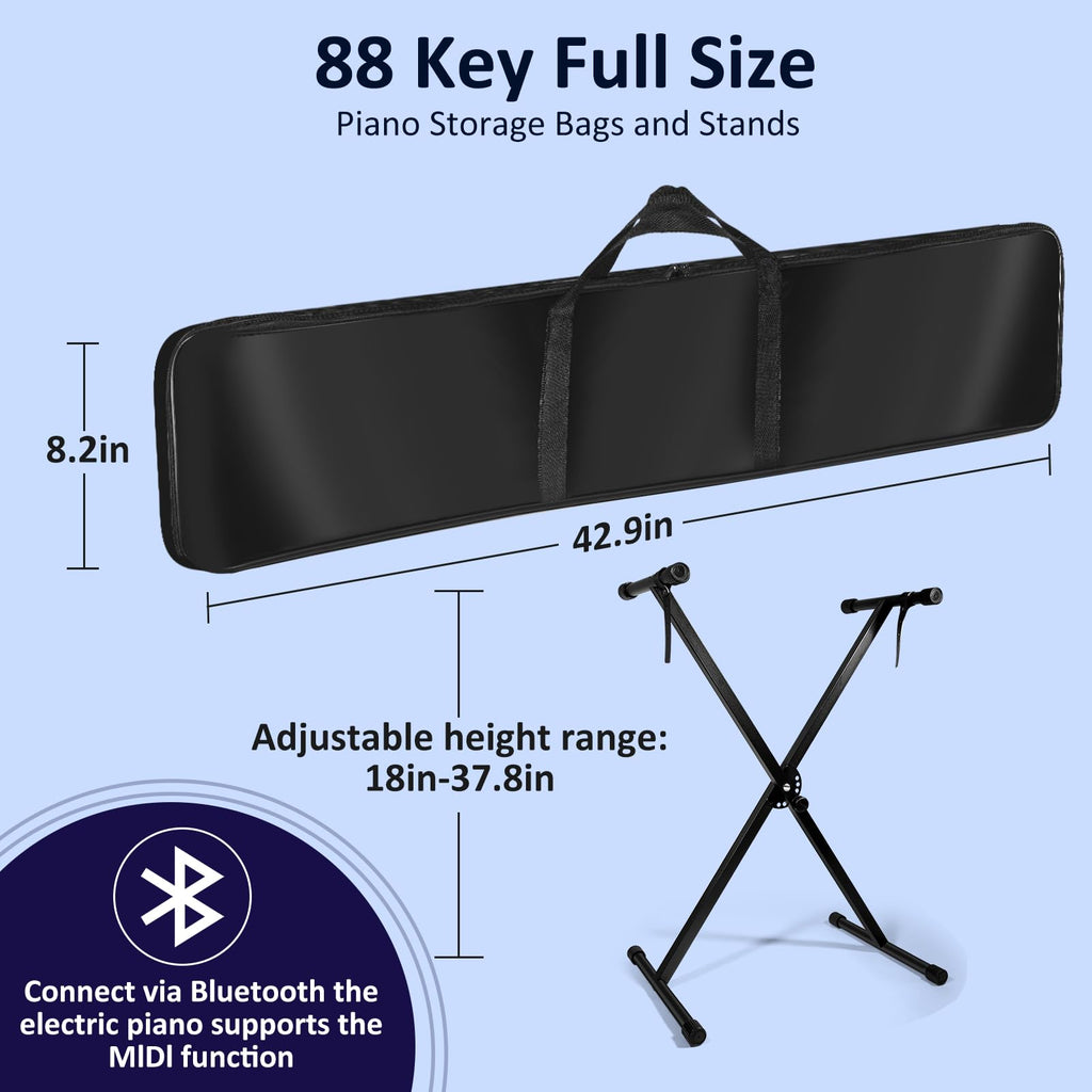 88 Key Semi Weighted Digital Piano with Sustain Pedal J8789