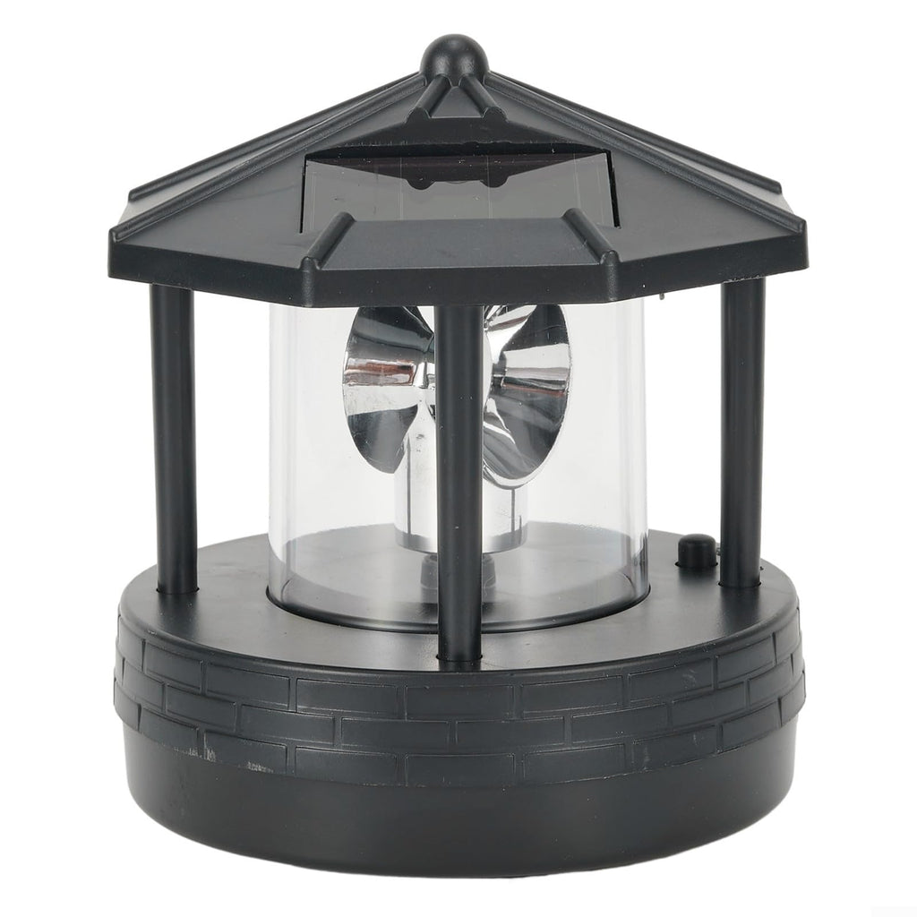 Black Solar Lighthouse Outdoor Light D731