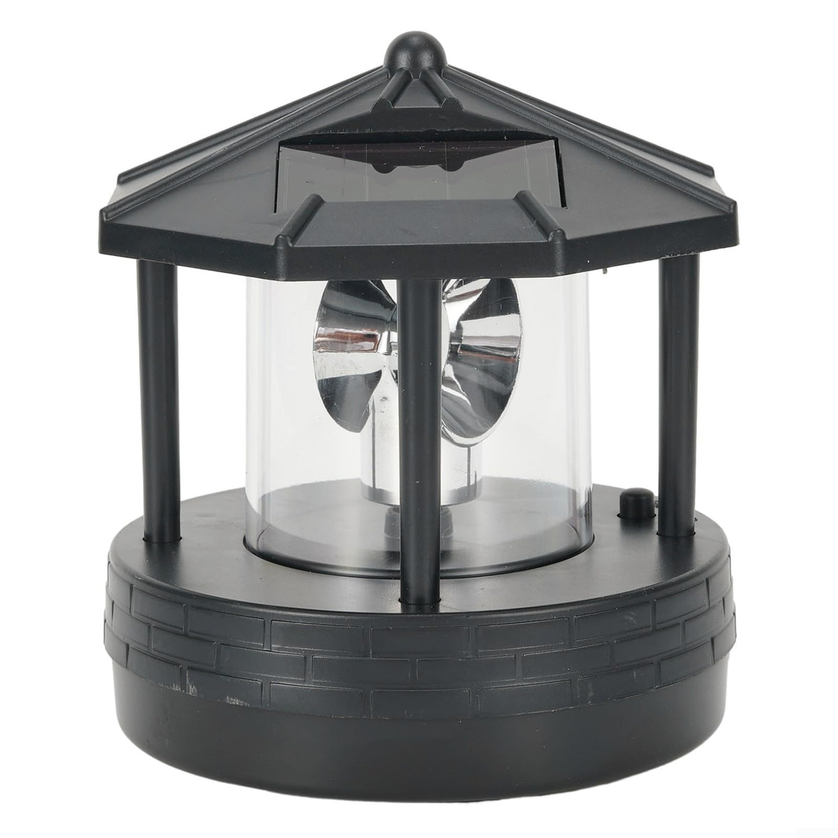 Black Solar Lighthouse Outdoor Light D731