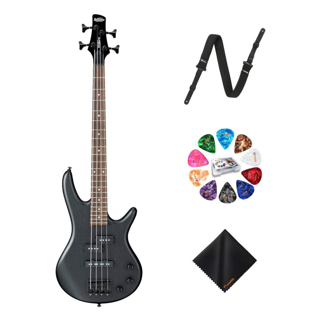 4-String Bass Weathered Black Okoume Body Z23021