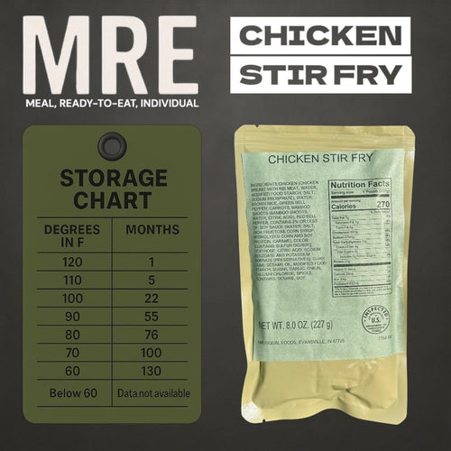 12 Pack Chicken Stir Fry Meal-Ready-to-Eat Entree L388