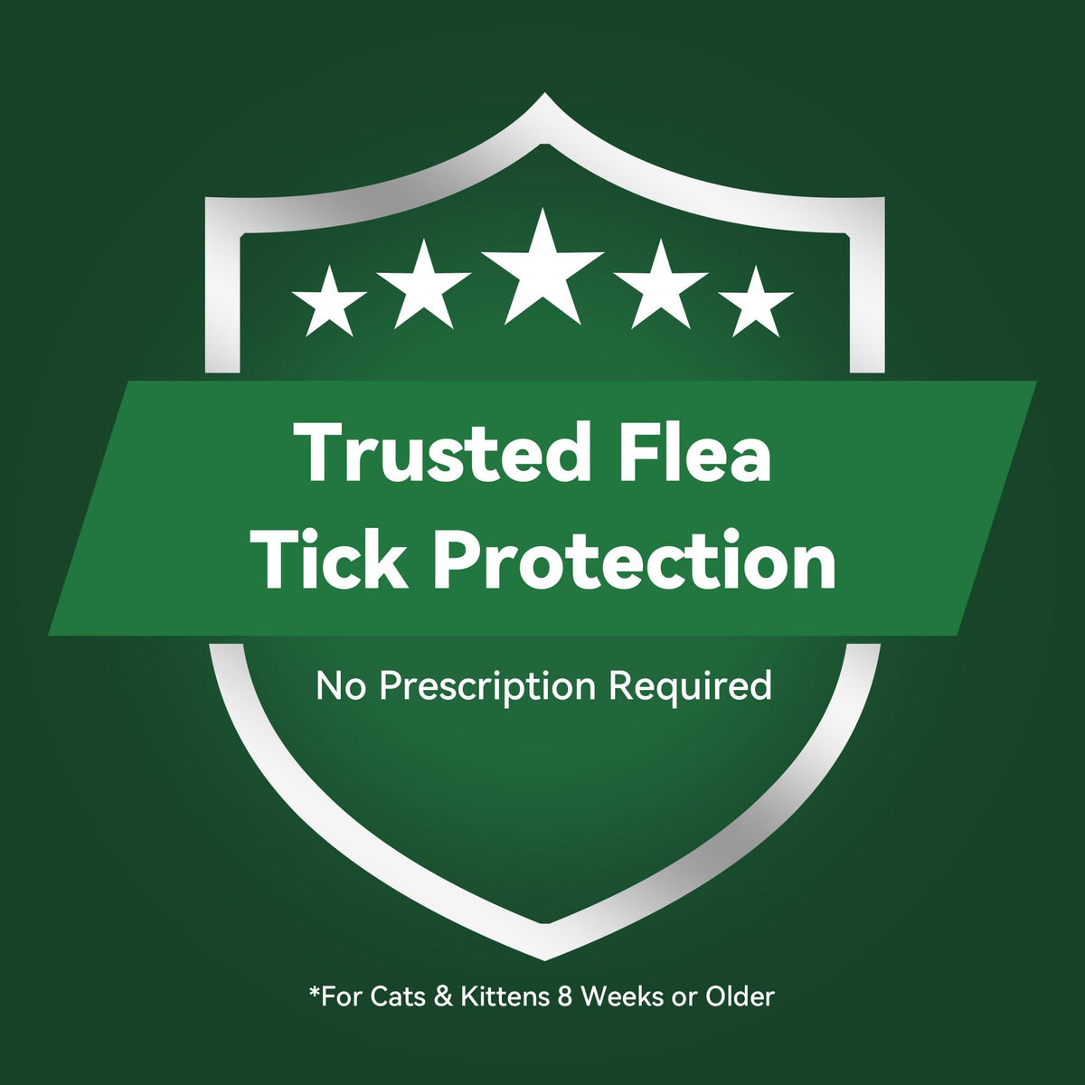 Cat Flea and Tick Treatment 6-Month Supply I80613