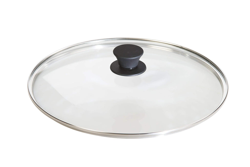 Round Tempered Glass Lid with Silicone Knob, 12 Inches O64080