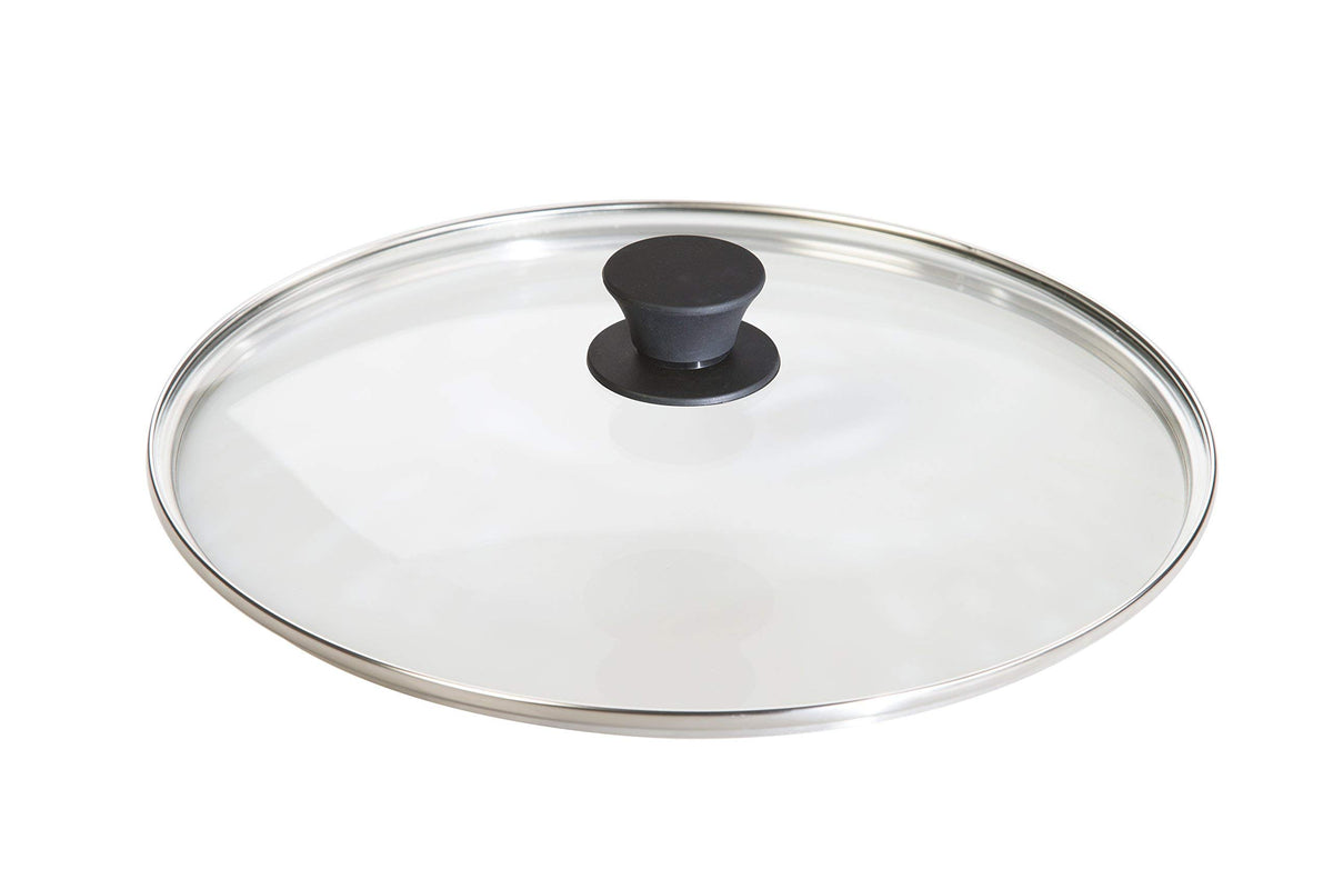 Round Tempered Glass Lid with Silicone Knob, 12 Inches O64080