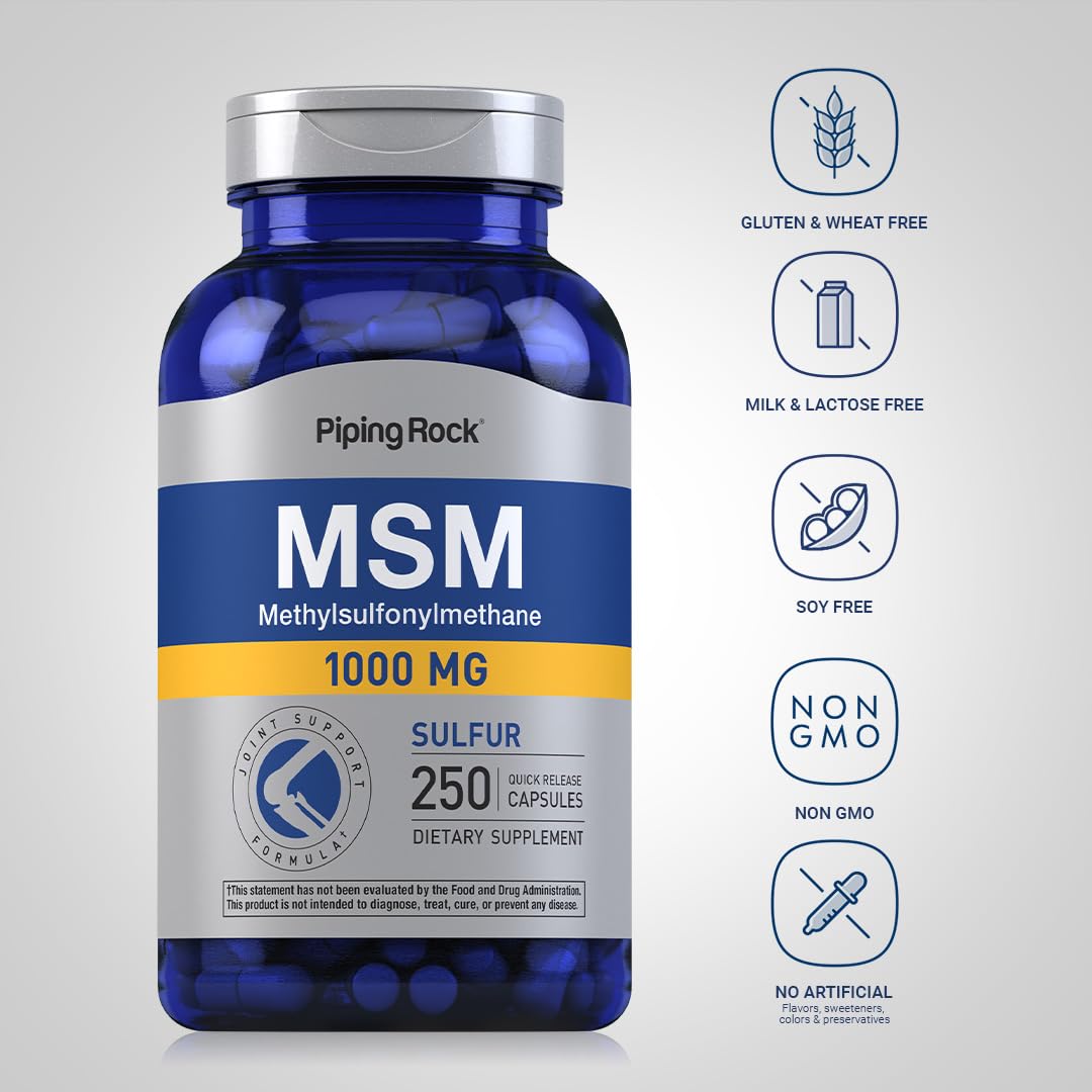 MSM 1000mg Capsules 250 Count K5383