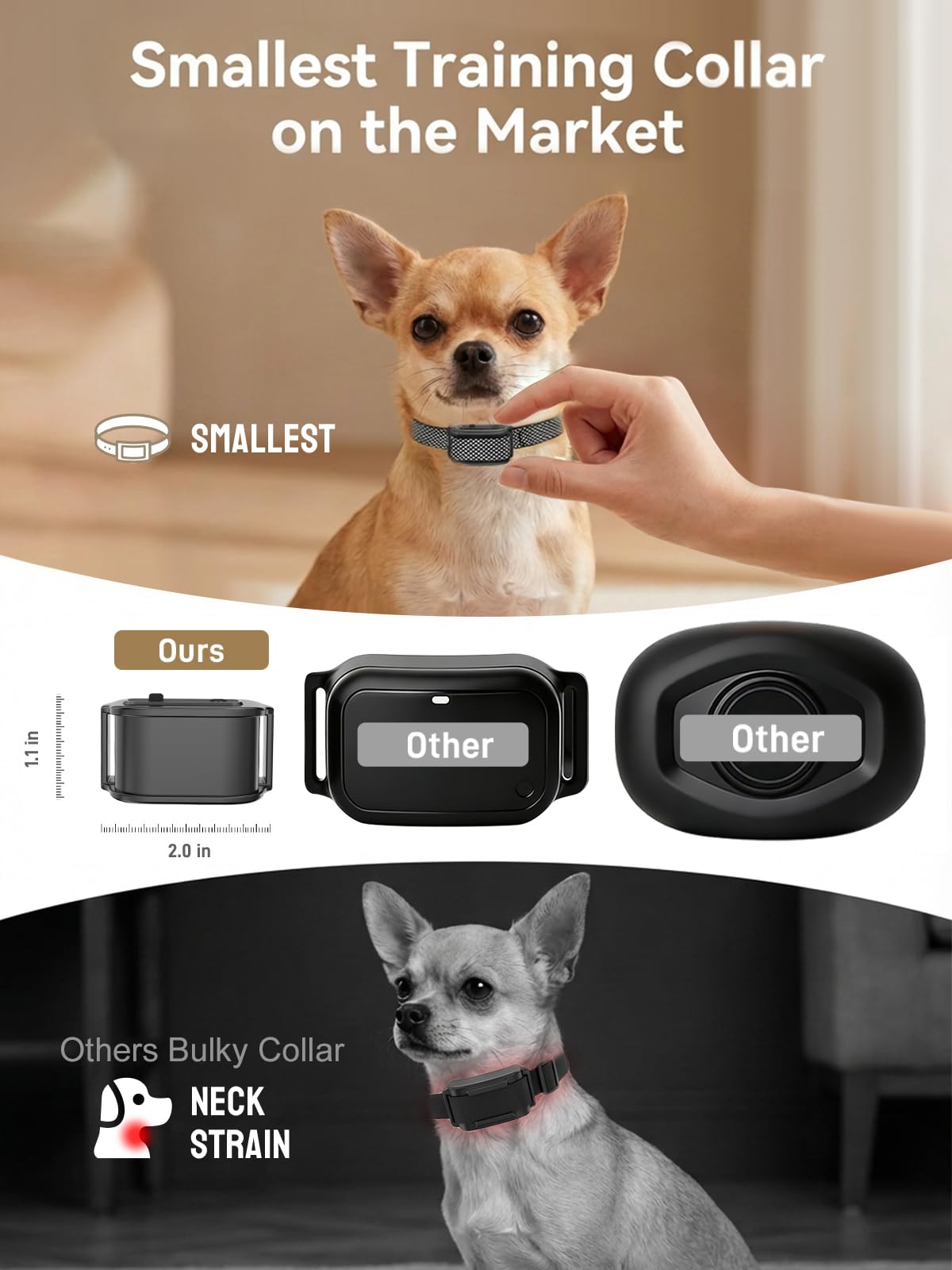 Wireless Dog Fence Up to 3500ft Waterproof Rechargeable Pet Containment System N889450
