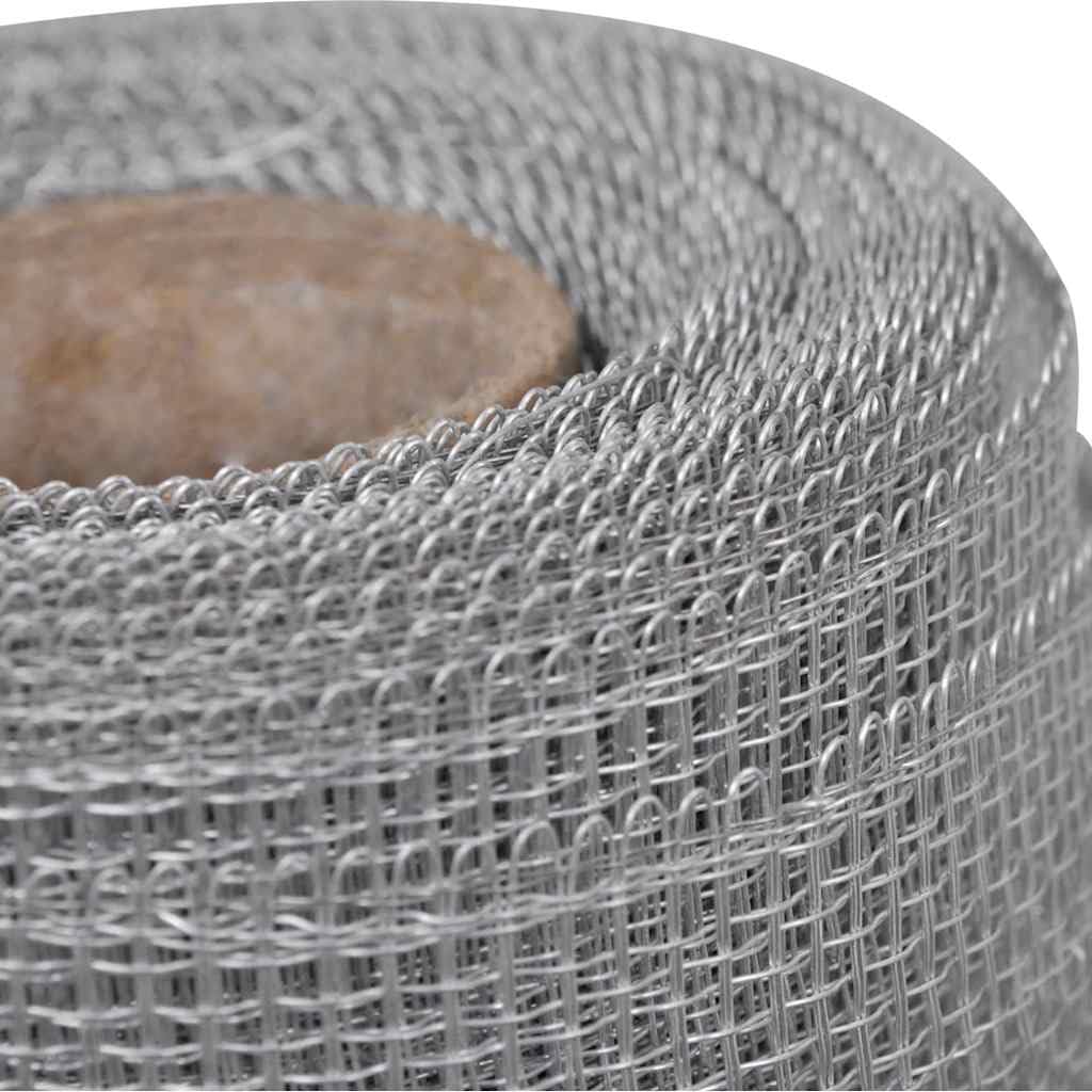 Aluminum Mesh Screen 39.4x196.9 Inches Silver U21872