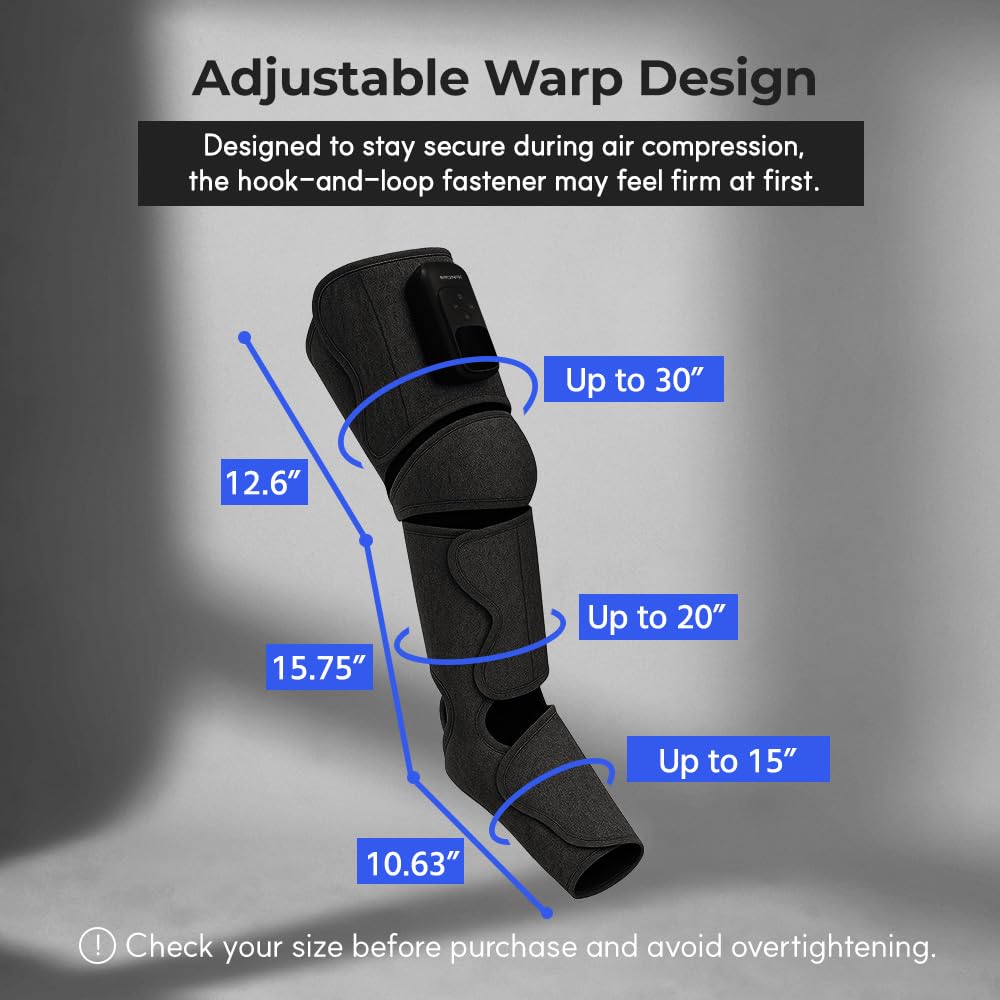 Cordless Full Leg Massager with Knee & Sole Heat G6929