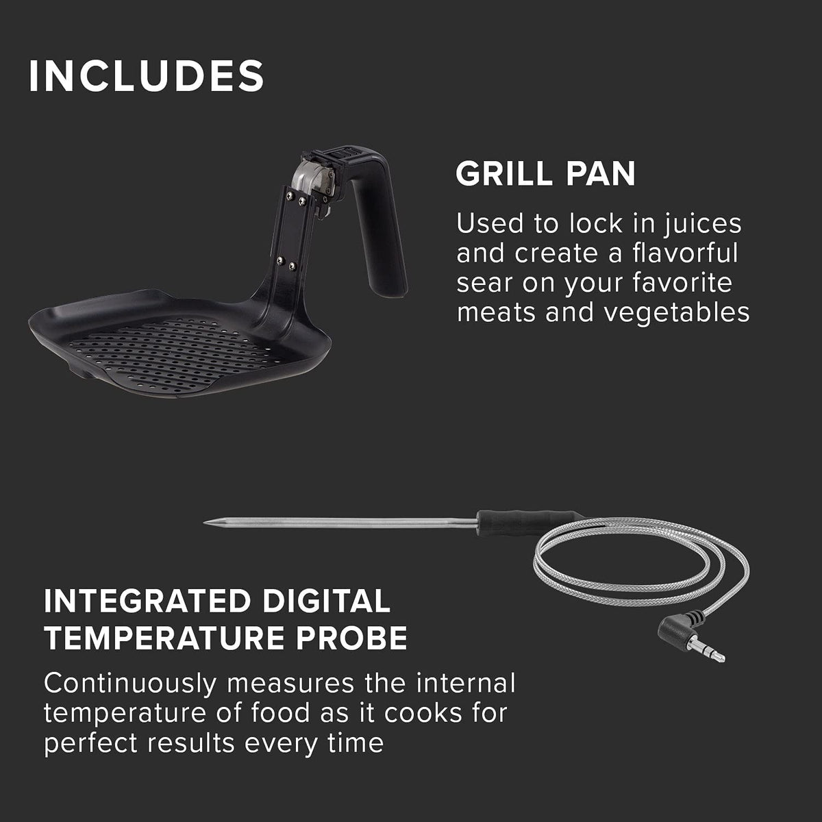 6-Quart Digital Air Fryer with Probe L79503