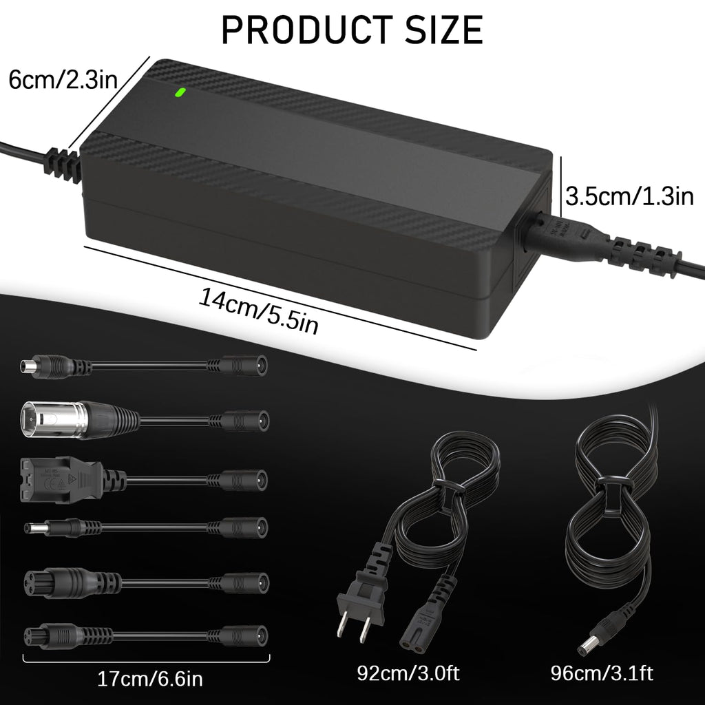 42V 2A Electric Scooter Charger with 7 Plugs D22277