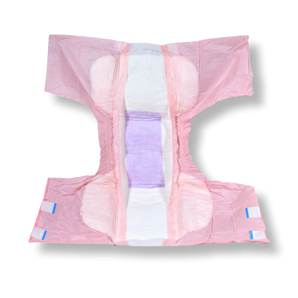 Princess Pink Overnight Adult Diapers 12 Pack Large D42568