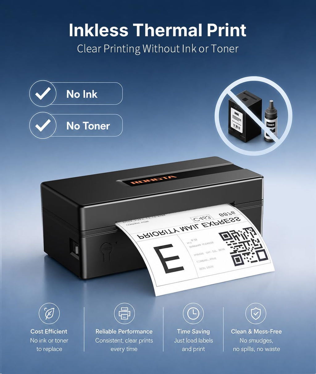 Bluetooth Thermal Shipping Label Printer T127