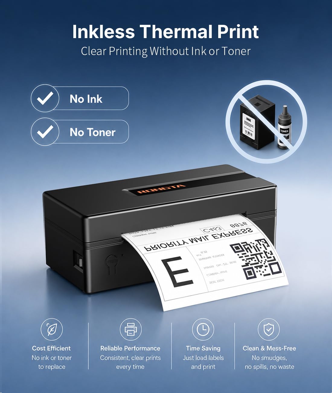 Bluetooth Thermal Shipping Label Printer T127
