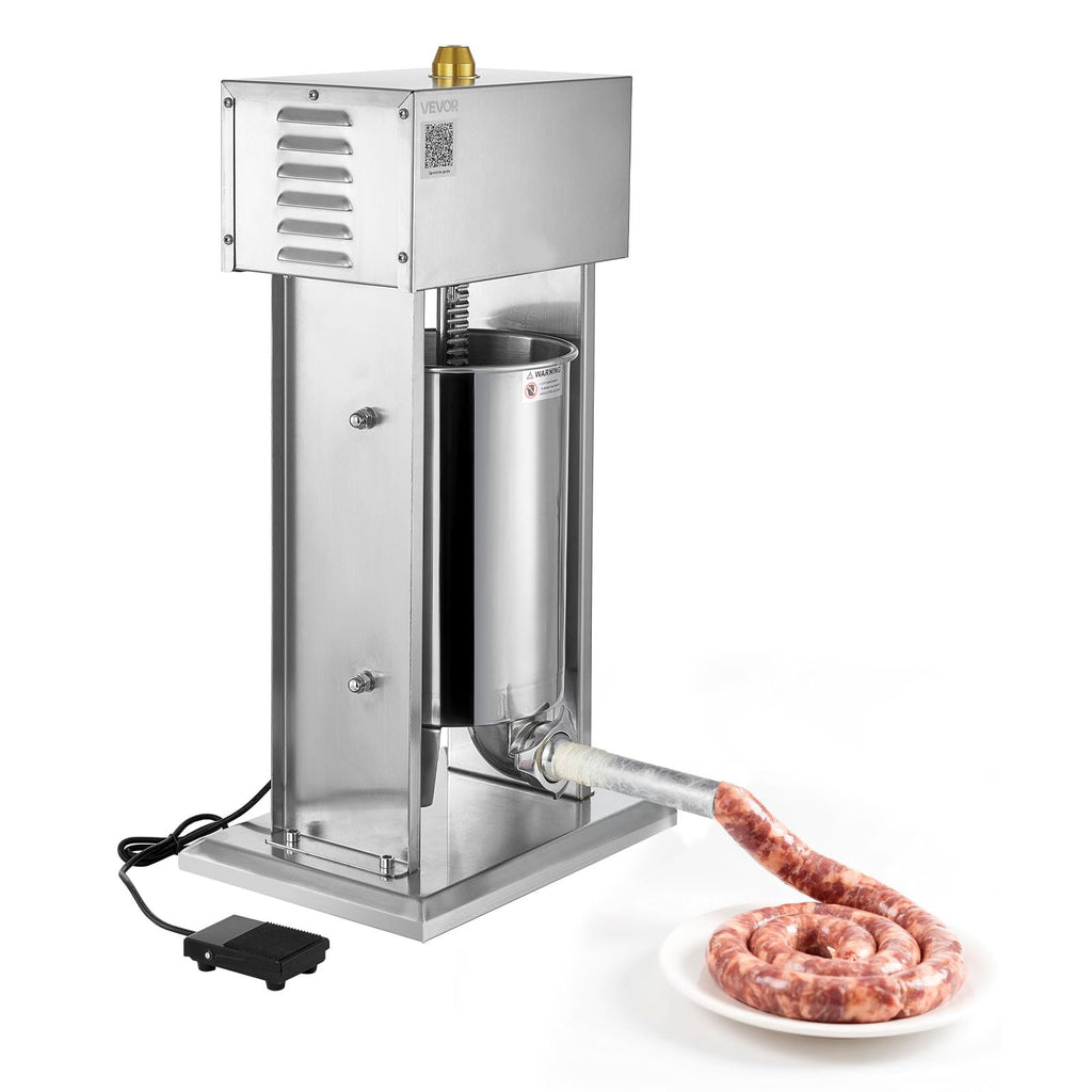 25 LBS Stainless Steel Electric Sausage Stuffer with 4 Stuffing Tubes M514637