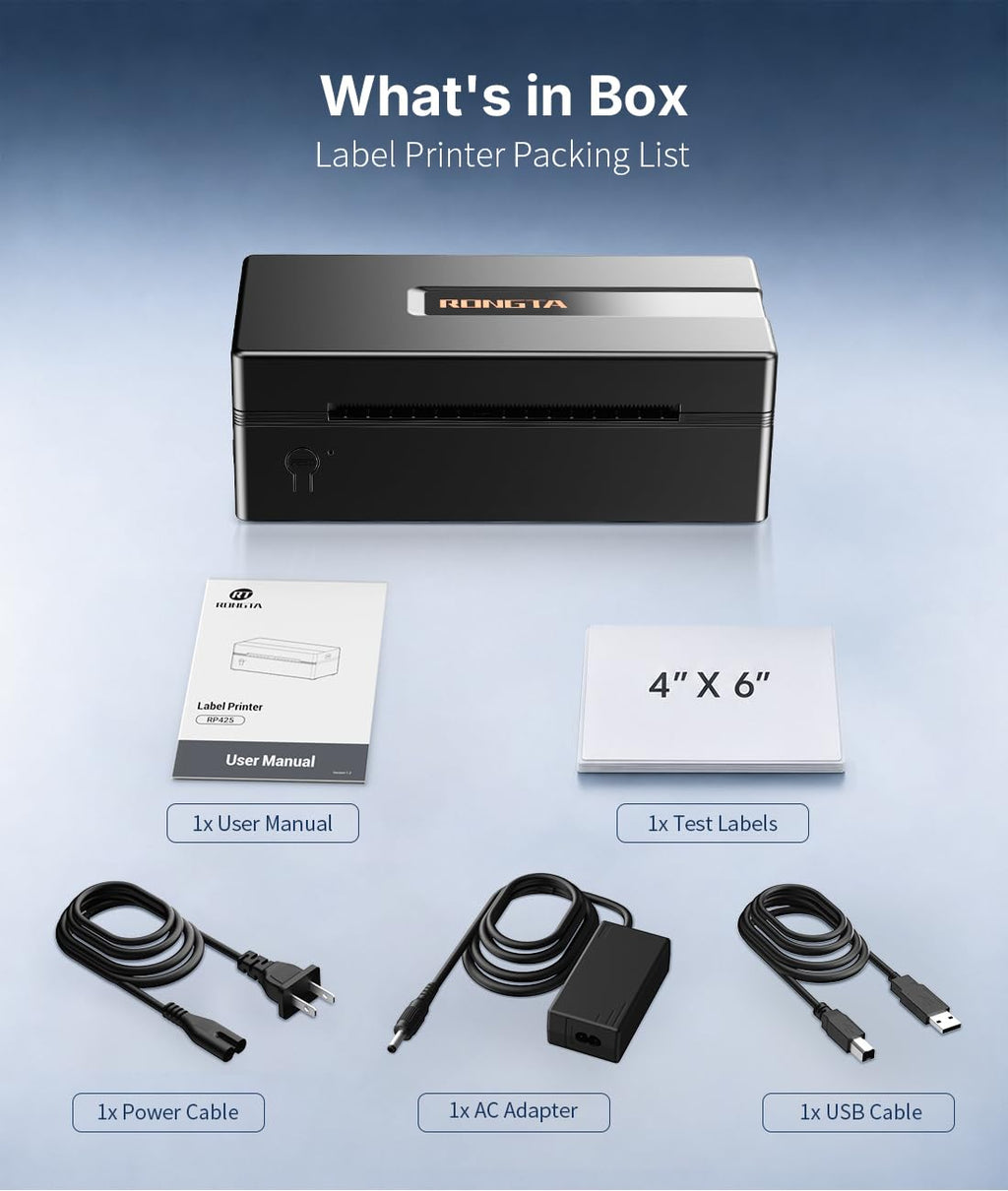 Bluetooth Thermal Shipping Label Printer T127