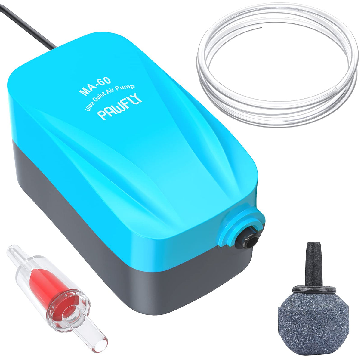 15-40 GPH Compact Quiet Aquarium Air Pump with Air Stone V61745