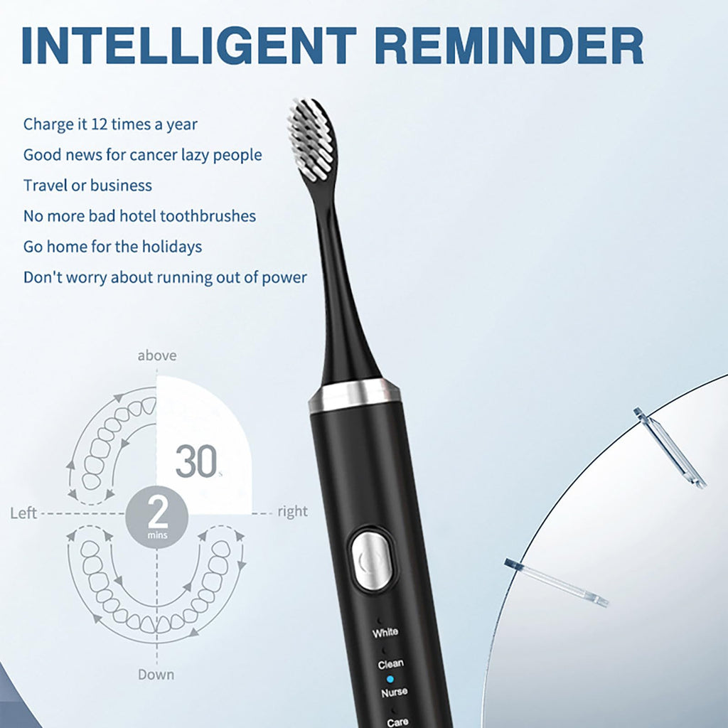 Rechargeable Electric Toothbrush with 4 Replacement Heads K700078