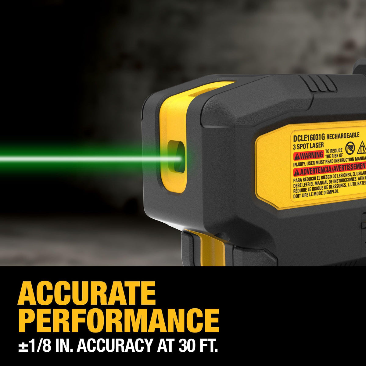 Green 3 Spot Self Leveling Laser Level Kit C33325