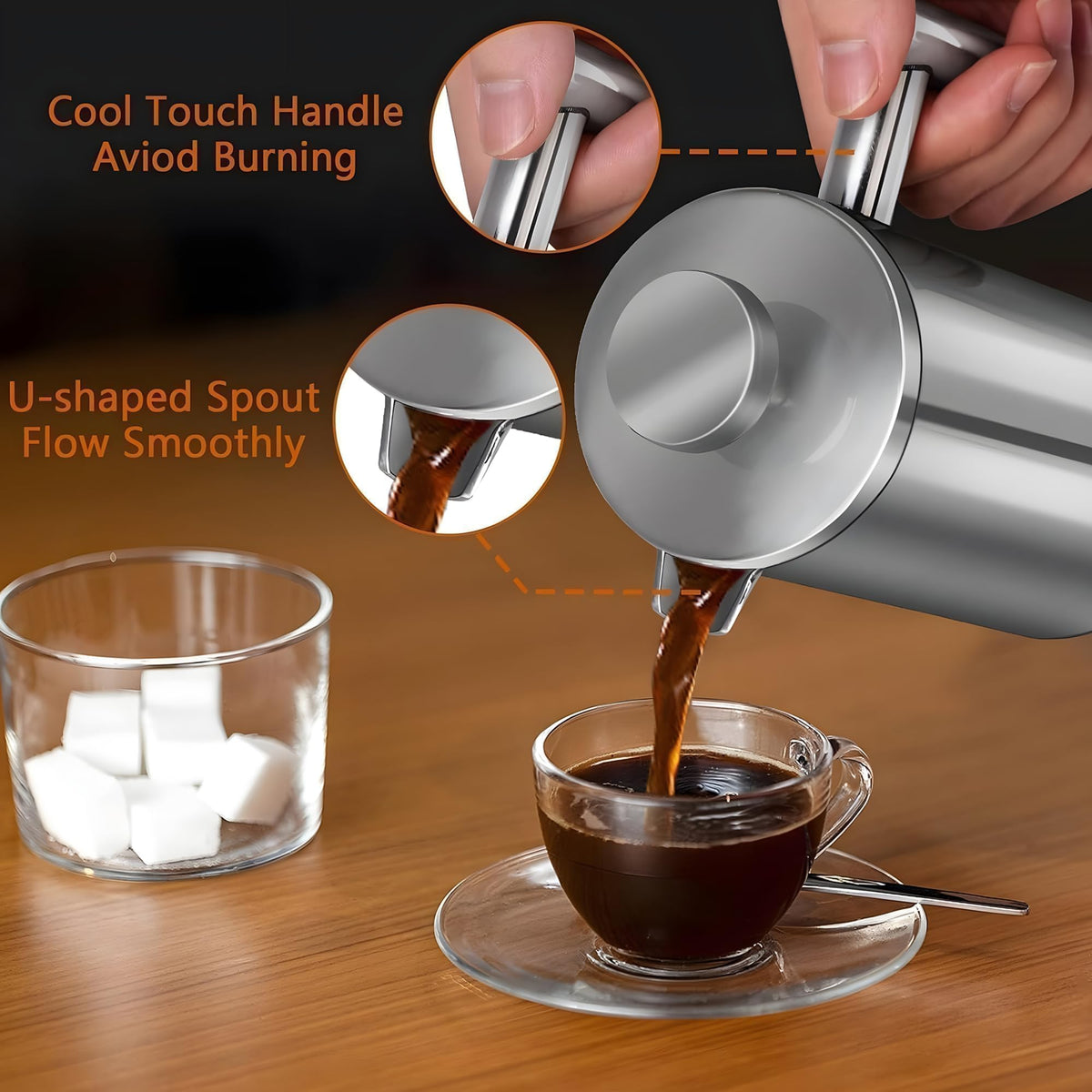 50oz Stainless Steel Double Wall Insulated French Press G7367