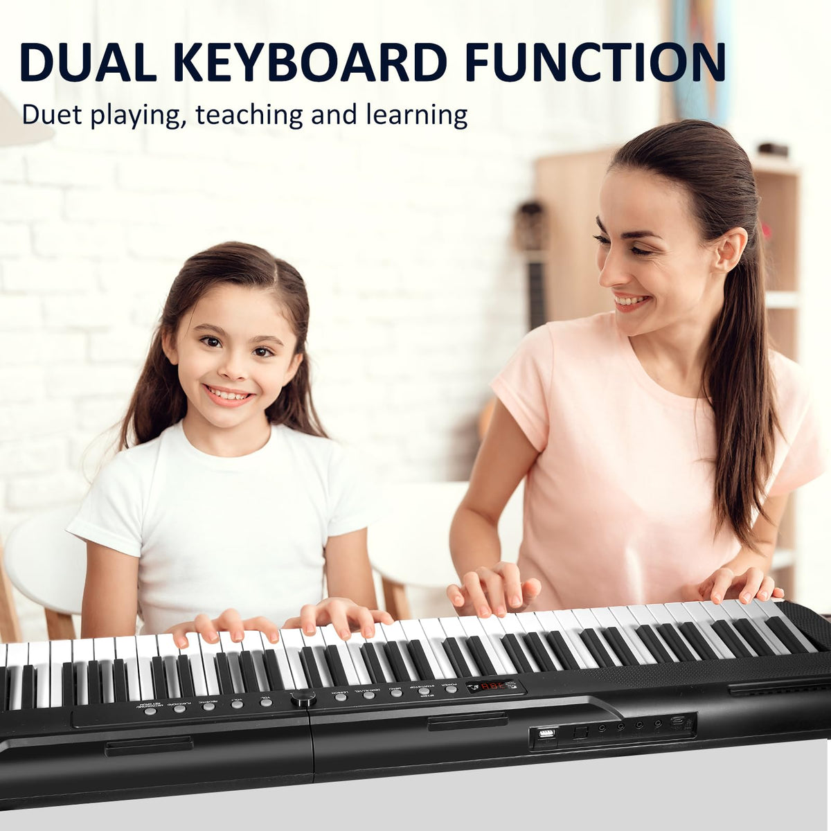 88 Key Semi Weighted Digital Piano with Sustain Pedal J8789