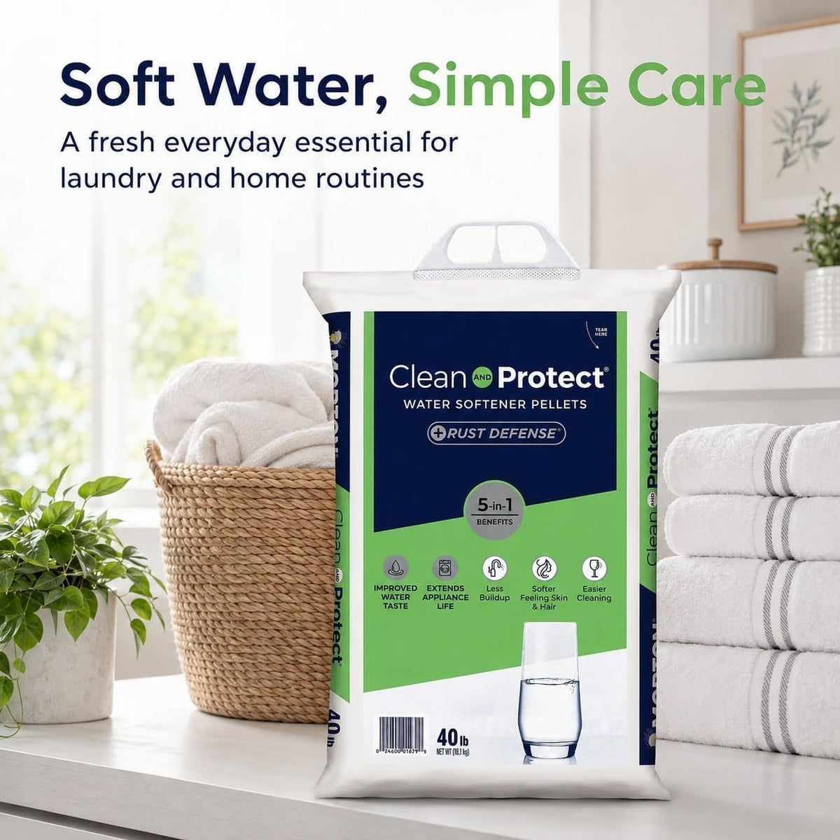 Water Softener Salt 40 lb Crystal H4498