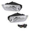 Driving Fog Lights Lamps Replacement with H11 12V 55W Halogen Bulbs & Wiring Harness Kit (Clear Lens) U7846