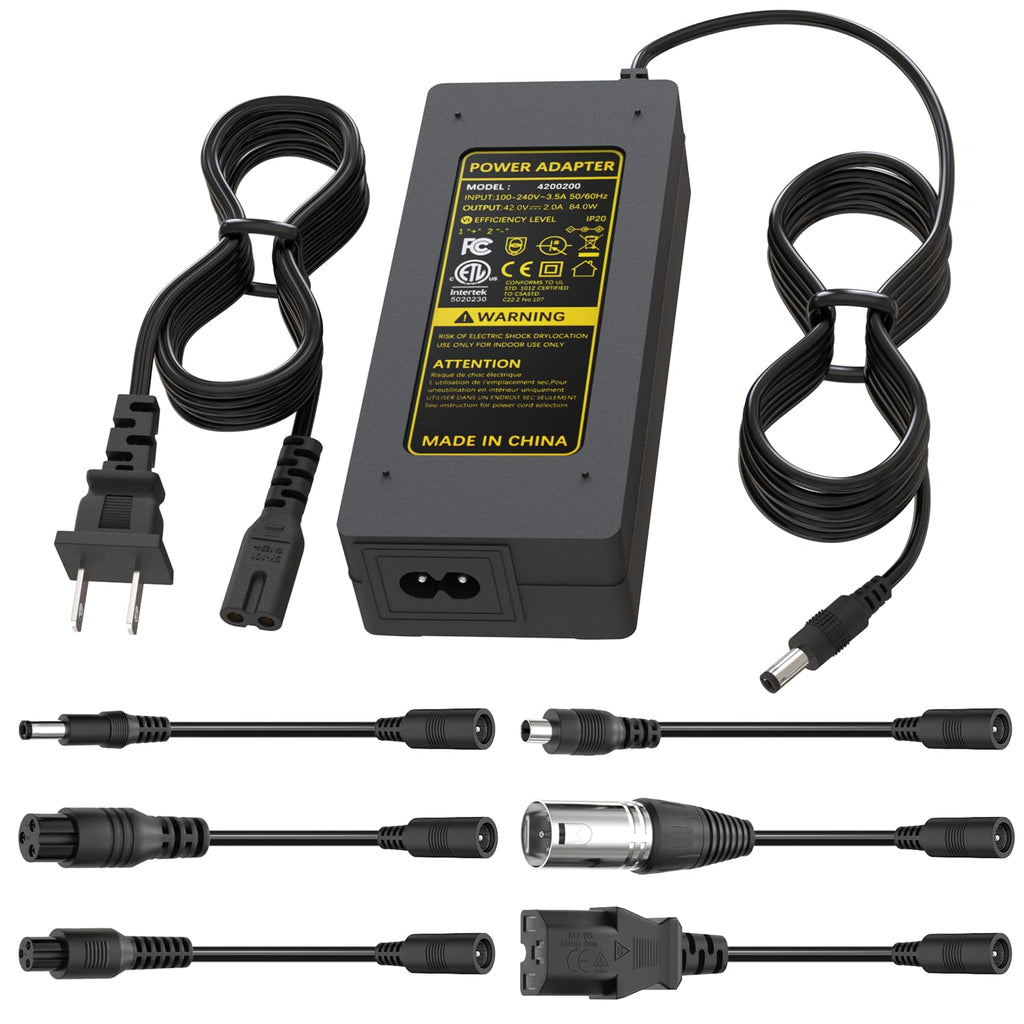 42V 2A Electric Scooter Charger with 7 Plugs D22277