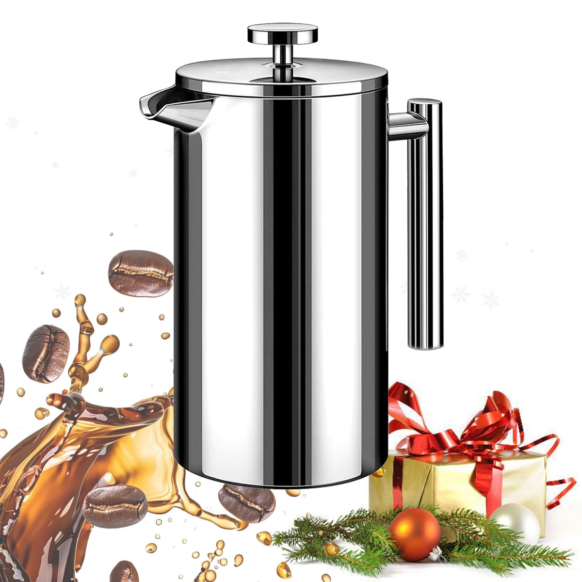50oz Stainless Steel Double Wall Insulated French Press G7367