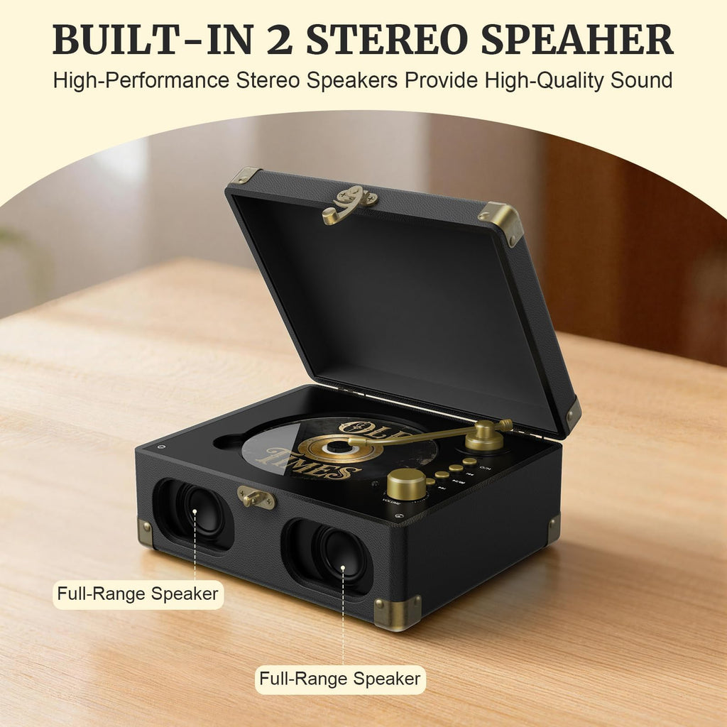 Black Portable CD Player with Speakers, Bluetooth, Remote Control, USB Playback G20280