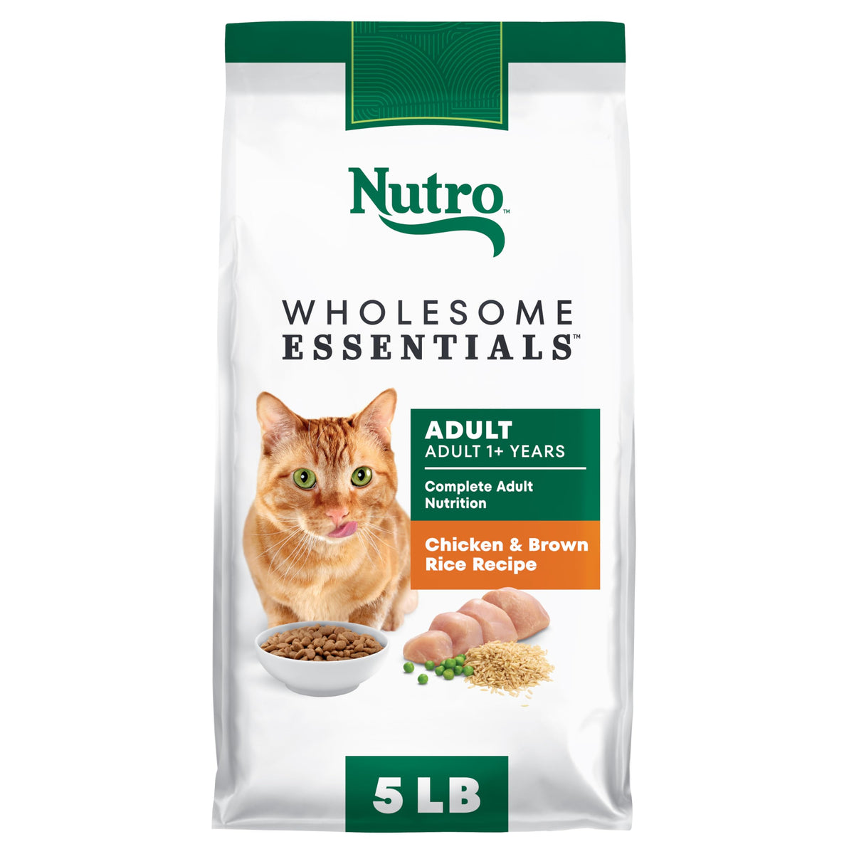 Adult Dry Cat Food Chicken & Brown Rice 5 lb J464