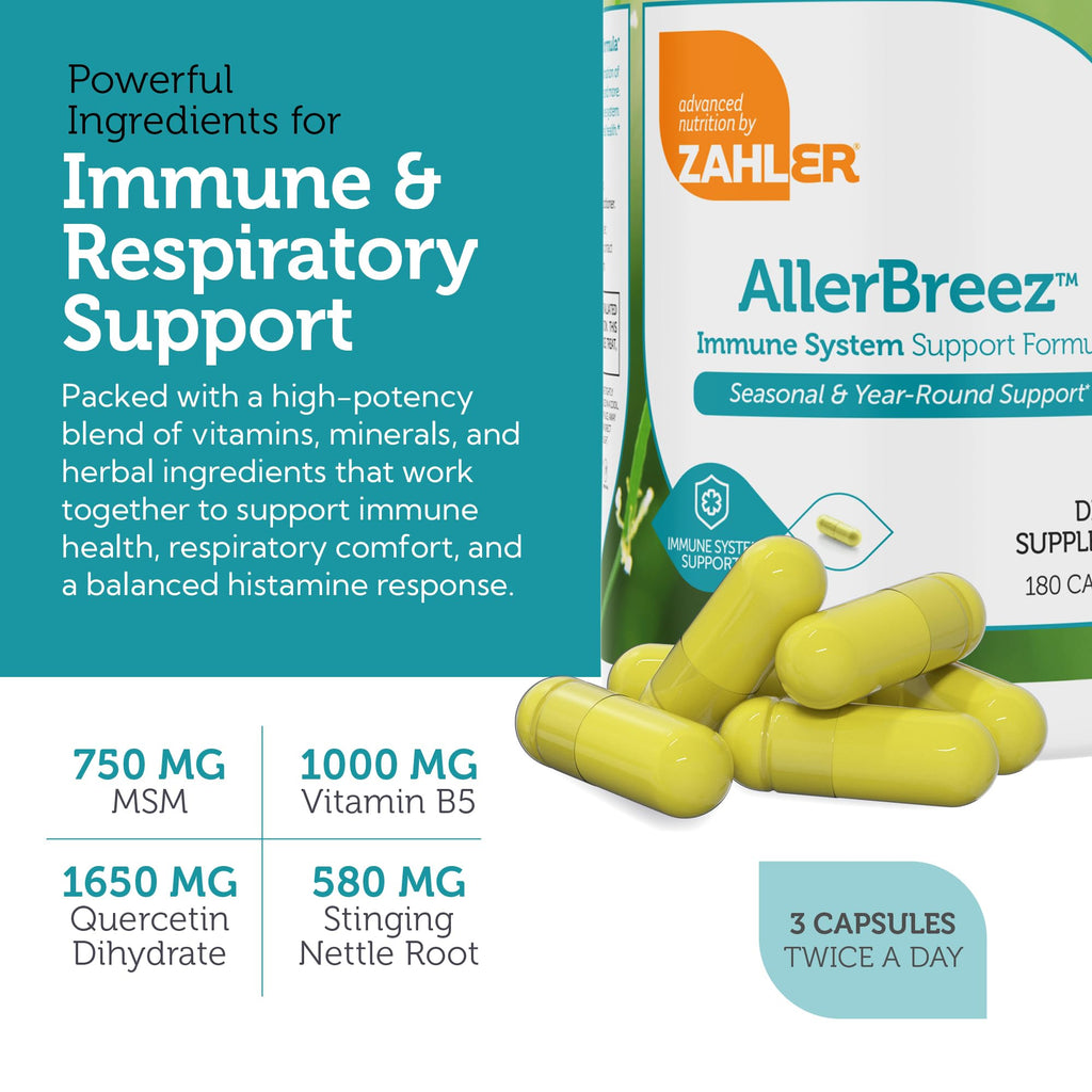 Vitamin C Quercetin MSM Stinging Nettle Immune Support Supplement 180 Capsules I55145