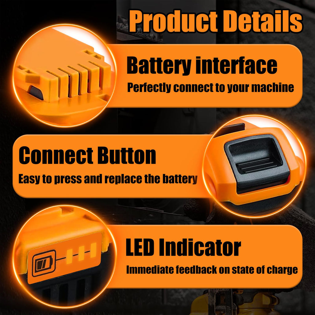8.0Ah 20V MAX Lithium Batteries 2 Pack O643