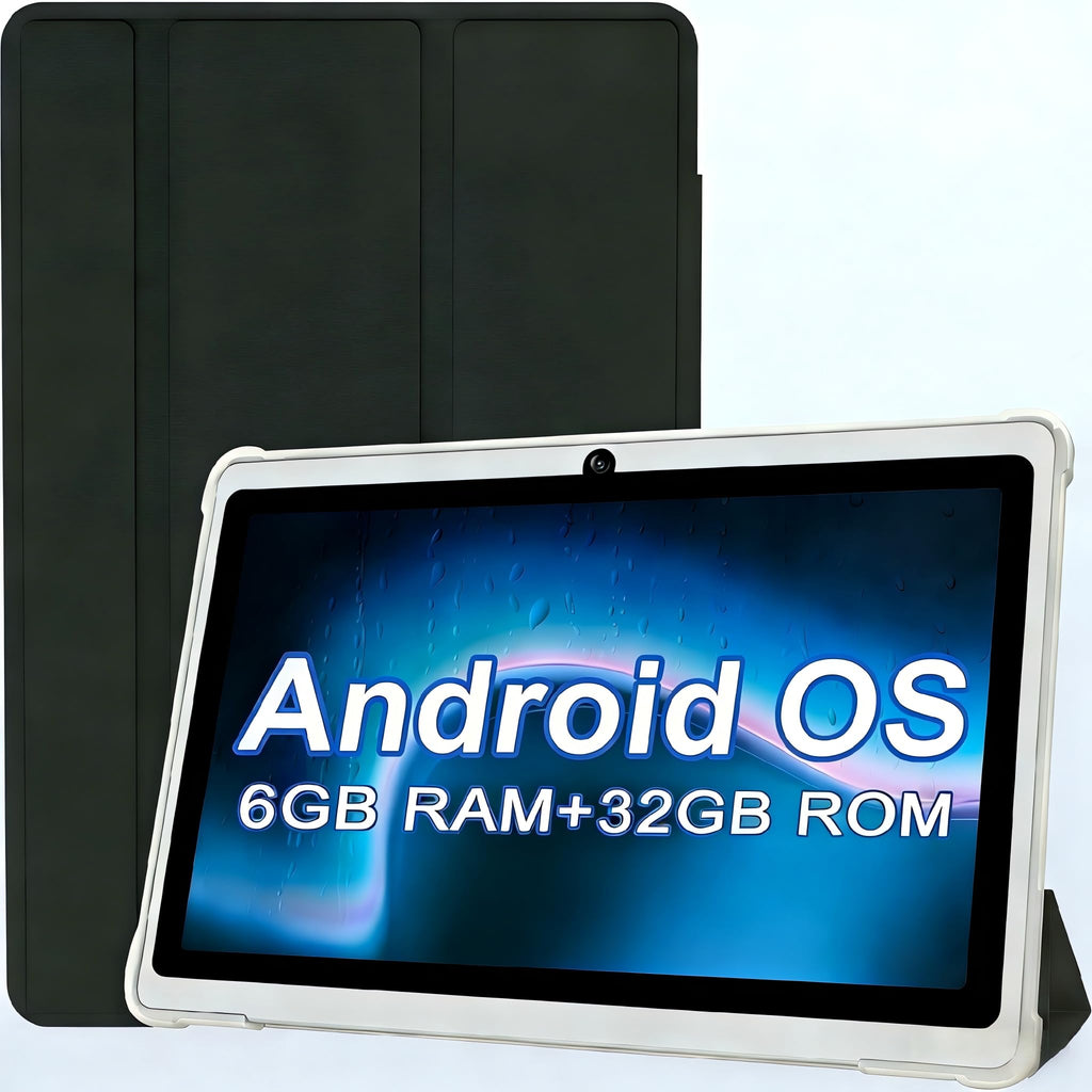 7 Inch Android Tablet with Case, 6GB RAM 32GB ROM, Black C628
