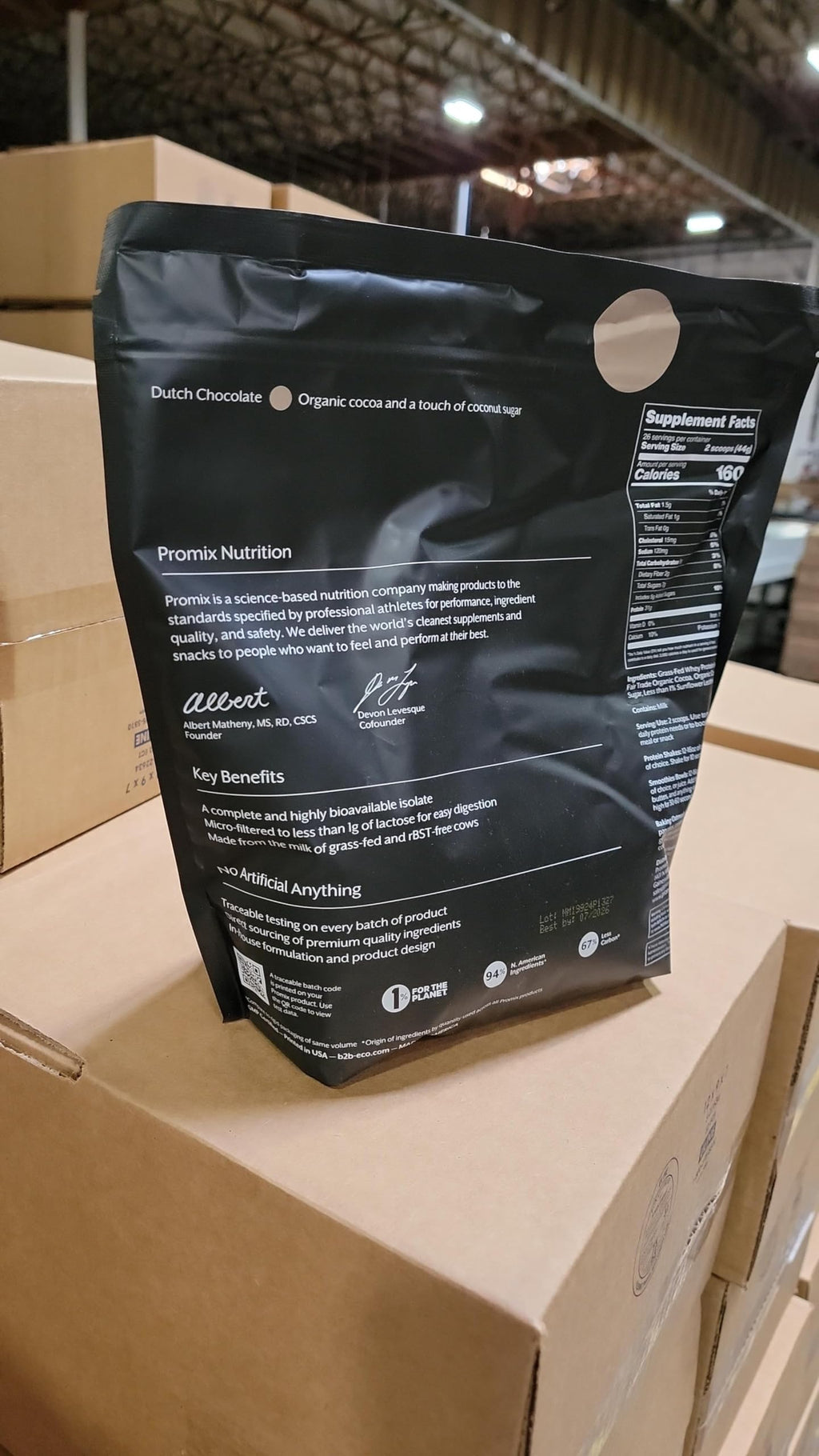 Whey Protein Isolate Powder Chocolate 5lb W20072