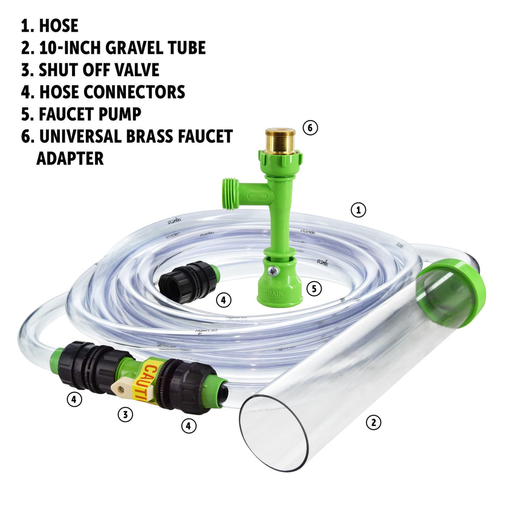 Aquarium Maintenance System, Gravel Cleaner and Water Changer, 25 Foot T34323