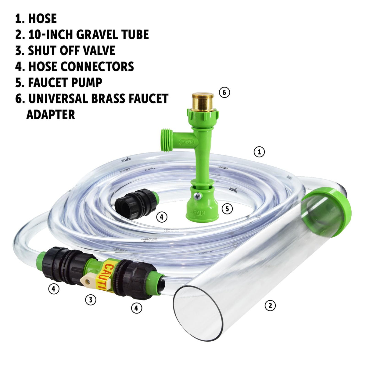 Aquarium Maintenance System, Gravel Cleaner and Water Changer, 25 Foot T34323