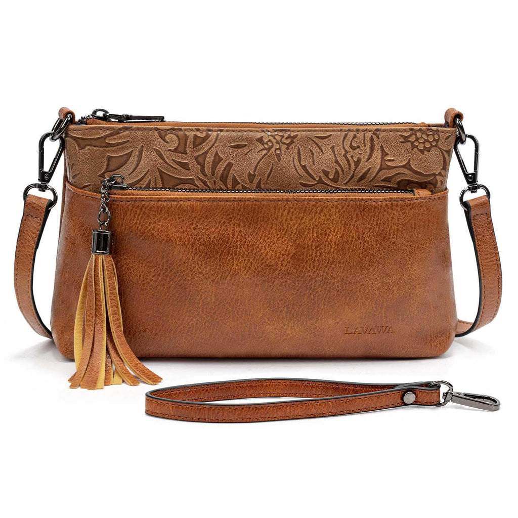 Turquoise Concho Embossed Crossbody Handbag Q783140
